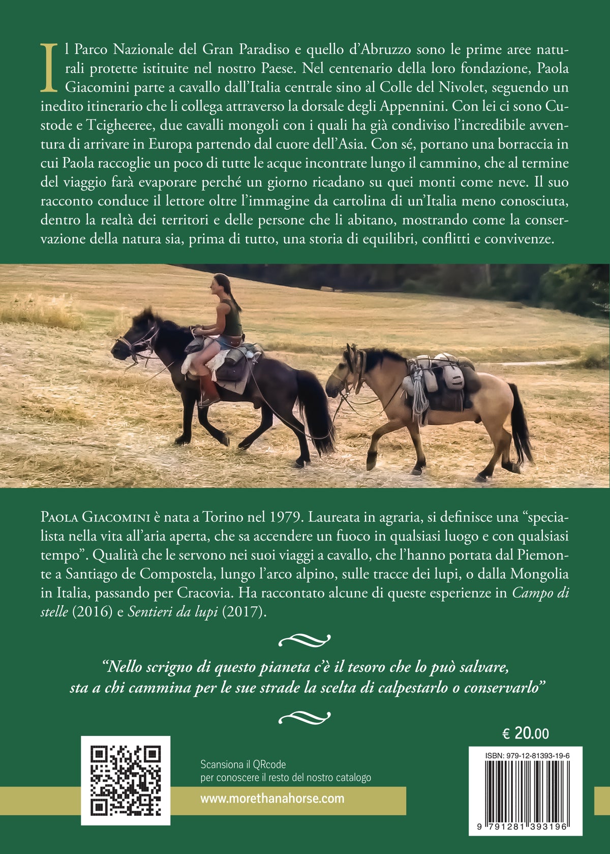 Borraccia da neve. 100 giorni a cavallo per 100 anni di parchi